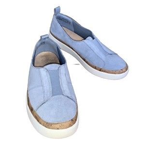 Vionic Levy Blue Suede Casual Flats Women’s Size 8.5 7044543 Slip On Loafer